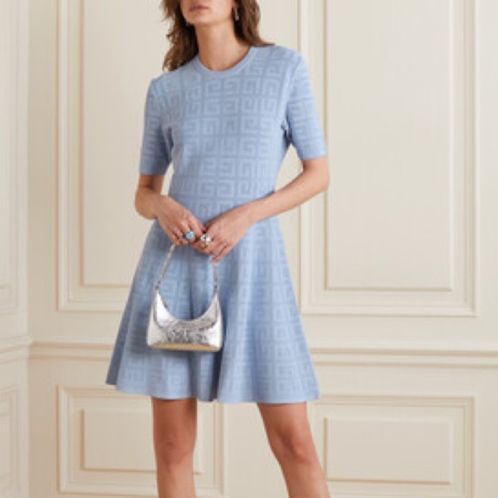 Givenchy Jacquard Short Sleeve Dress